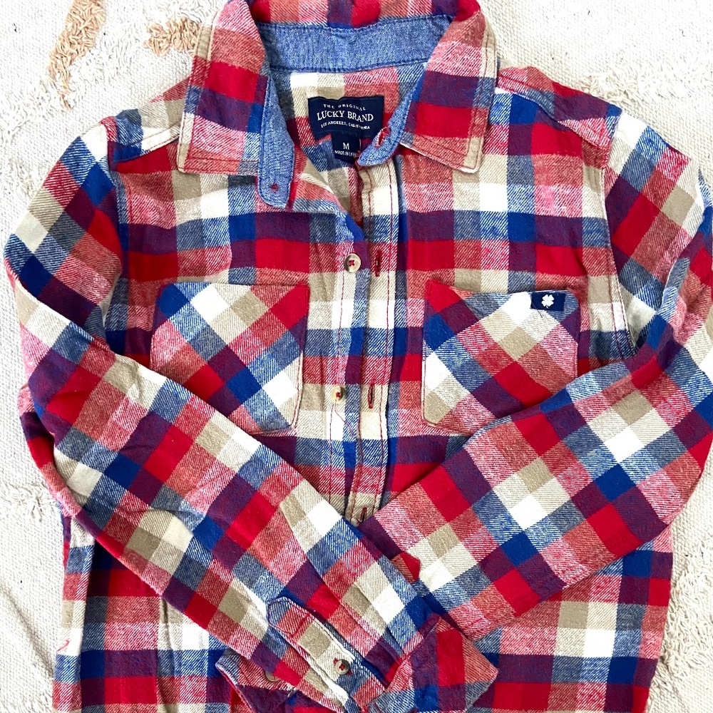 Lucky Brand Classic Plaid Flannel Shirt